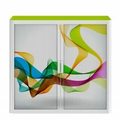 EasyOffice by Paperflow Rollladenschrank easyOffice Abstrait I - Mehrfarbig -Möbel Verkäufe 2024 rollladenschrank easyoffice abstrait i 2222978