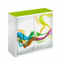 EasyOffice by Paperflow Rollladenschrank easyOffice Abstrait I - Mehrfarbig -Möbel Verkäufe 2024 rollladenschrank easyoffice abstrait i 2222982