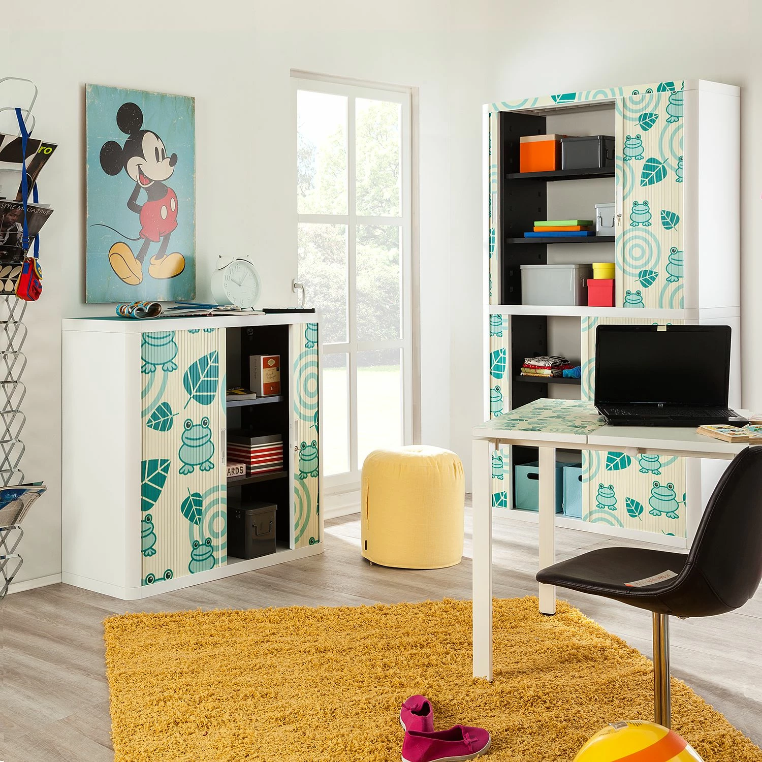 EasyOffice by Paperflow Rollladenschrank easyOffice Enfants VII - Höhe: 104 cm 4 EasyOffice by Paperflow Rollladenschrank easyOffice Enfants VII - Höhe: 104 cm – Bild 2