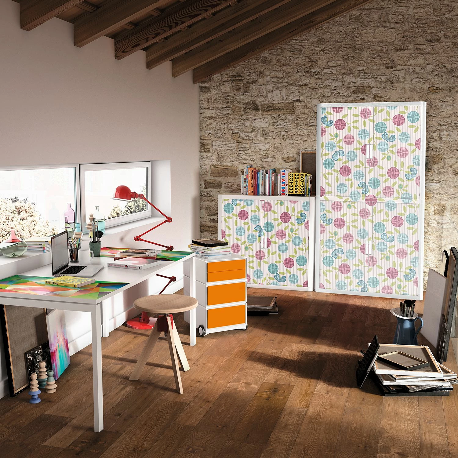 EasyOffice by Paperflow Rollladenschrank easyOffice - Papier Peints IV - Mehrfarbig - Höhe: 204 cm 4 EasyOffice by Paperflow Rollladenschrank easyOffice - Papier Peints IV - Mehrfarbig - Höhe: 204 cm – Bild 2