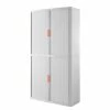 EasyOffice by Paperflow Aktenschrank easyOffice II - Weiß / Orange - Höhe: 204 cm -Möbel Verkäufe 2024 rollladenschrank easyoffice weiss orange 204 cm 2223422