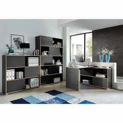 Germania Schiebetürenregal Mingle II - Anthrazit/Eiche Sonoma Dekor -Möbel Verkäufe 2024 schiebetuerenregal mingle ii anthrazit eiche sonoma dekor 5029436