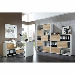 Germania Schiebetürenregal Mingle II - Weiß/Eiche Sonoma Dekor 26 Germania Schiebetürenregal Mingle II - Weiß/Eiche Sonoma Dekor -Möbel Verkäufe 2024 schiebetuerenregal mingle ii weiss eiche sonoma dekor 5035820