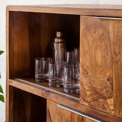 Ars Natura Schiebetürenregal Trangle - Sheesham massiv -Möbel Verkäufe 2024 schiebetuerenregal trangle sheesham massiv 676046