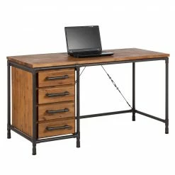 Ars manufacti Schreibtisch Atelier - Akazie teilmassiv / Metall - Akazie / Schwarz -Möbel Verkäufe 2024 schreibtisch atelier akazie teilmassiv metall 3718353