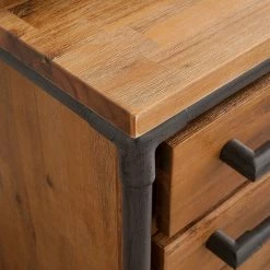 Ars manufacti Schreibtisch Atelier - Akazie teilmassiv / Metall - Akazie / Schwarz -Möbel Verkäufe 2024 schreibtisch atelier akazie teilmassiv metall 3771324