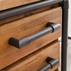 Ars manufacti Schreibtisch Atelier - Akazie teilmassiv / Metall - Akazie / Schwarz -Möbel Verkäufe 2024 schreibtisch atelier akazie teilmassiv metall 3771328