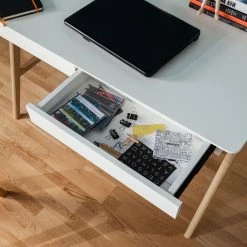 Mørteens Schreibtisch Branno - Eiche teilmassiv - Weiß / Eiche -Möbel Verkäufe 2024 schreibtisch branno eiche teilmassiv weiss eiche 4853440