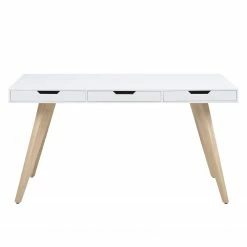 Mørteens Schreibtisch Lanna - Esche teilmassiv - Weiß -Möbel Verkäufe 2024 schreibtisch lanna esche teilmassiv weiss 3642589