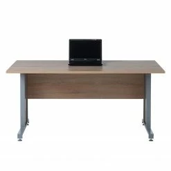 Maja Möbel Schreibtisch Merit II - Eiche Sonoma Dekor / Silber - 160 x 80 cm -Möbel Verkäufe 2024 schreibtisch merit ii eiche sonoma dekor masse 160 x 80 cm 4256020