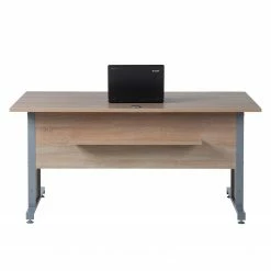 Maja Möbel Schreibtisch Merit II - Eiche Sonoma Dekor / Silber - 160 x 80 cm -Möbel Verkäufe 2024 schreibtisch merit ii eiche sonoma dekor masse 160 x 80 cm 4256028