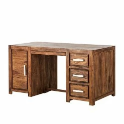 Ars Natura Schreibtisch Ohio - Sheesham massiv - gewachst