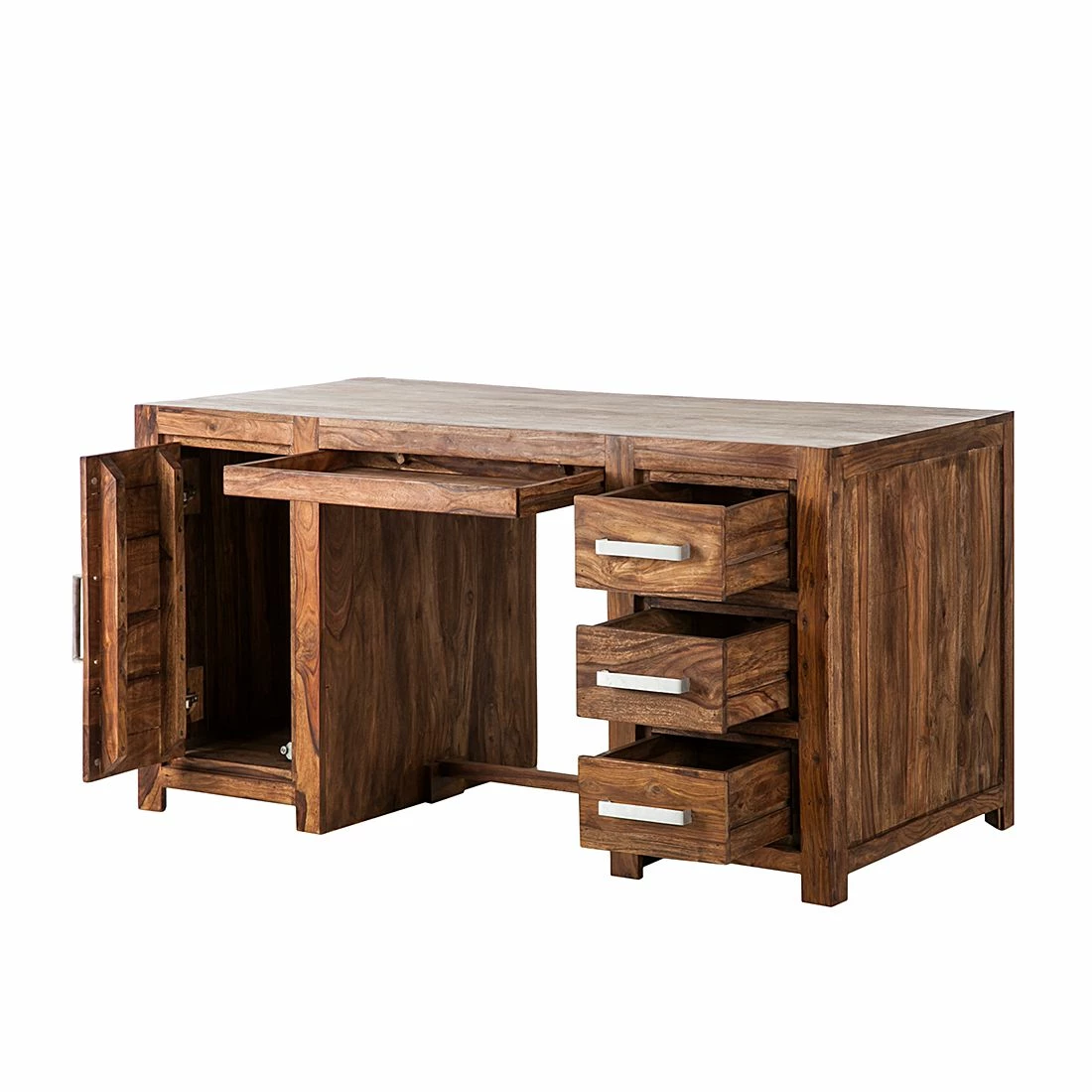 Ars Natura Schreibtisch Ohio - Sheesham massiv - gewachst 8 Ars Natura Schreibtisch Ohio - Sheesham massiv - gewachst – Bild 6