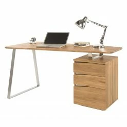 Ars Natura Schreibtisch Tarva - Asteiche -Möbel Verkäufe 2024 schreibtisch tarva asteiche teilmassiv asteiche edelstahl dekor 5235996