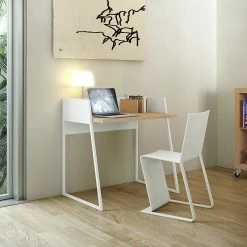 Temahome Schreibtisch Volga - Weiß / Eiche -Möbel Verkäufe 2024 schreibtisch volga weiss eiche 1441946