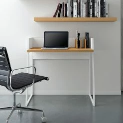 Temahome Schreibtisch Volga - Weiß / Eiche -Möbel Verkäufe 2024 schreibtisch volga weiss eiche 1441950