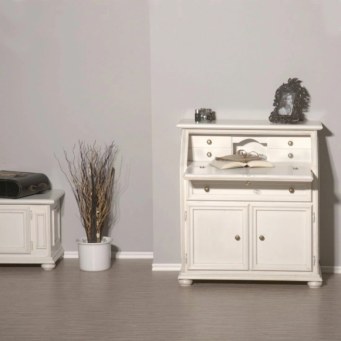 Montreux Sekretär Palermo - Antikweiß 8 Montreux Sekretär Palermo - Antikweiß – Bild 6