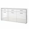 Loftscape Sideboard Arco - Hochglanz Weiß / Weiß -Möbel Verkäufe 2024 sideboard arco hochglanz weiss weiss 4710752