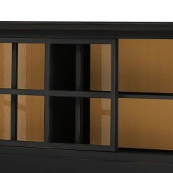 Maison Belfort Sideboard Azjana I - Schwarz / Pinie Honig -Möbel Verkäufe 2024 sideboard azjana i pinie teilmassiv schwarz pinie honig 3394801