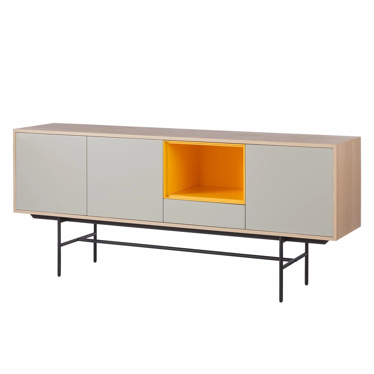 Studio Copenhagen Sideboard Caspito - Hellgrau / Eiche 3 Studio Copenhagen Sideboard Caspito - Hellgrau / Eiche