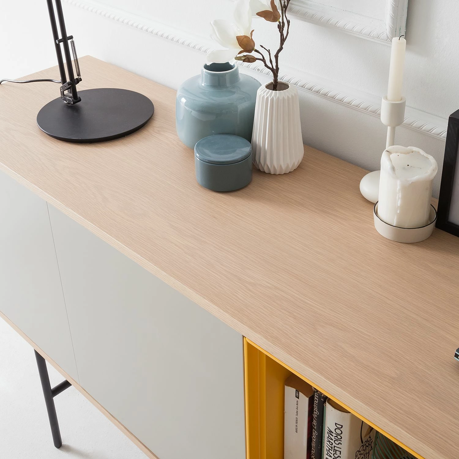 Studio Copenhagen Sideboard Caspito - Hellgrau / Eiche 9 Studio Copenhagen Sideboard Caspito - Hellgrau / Eiche – Bild 7