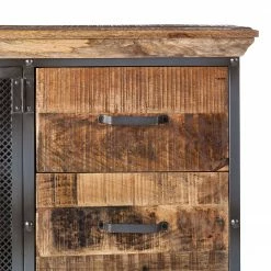 Ars manufacti Sideboard Hunter - Mango massiv / Metall - Mango / Blaugrau -Möbel Verkäufe 2024 sideboard hunter mango massiv metall mango blaugrau 4414528