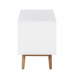 Mørteens Sideboard Lindholm V - Eiche teilmassiv - Weiß / Eiche -Möbel Verkäufe 2024 sideboard lindholm v weiss matt eiche massiv 358648