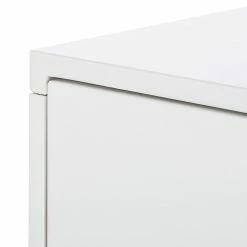 Mørteens Sideboard Lindholm V - Eiche teilmassiv - Weiß / Eiche -Möbel Verkäufe 2024 sideboard lindholm v weiss matt eiche massiv 358653