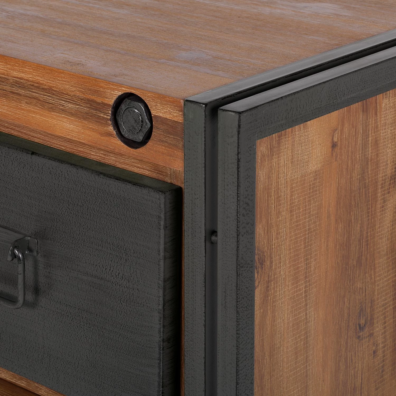 Ars manufacti Sideboard Manchester I - Akazie teilmassiv / Metall - Akazie / Anthrazit 9 Ars manufacti Sideboard Manchester I - Akazie teilmassiv / Metall - Akazie / Anthrazit – Bild 7