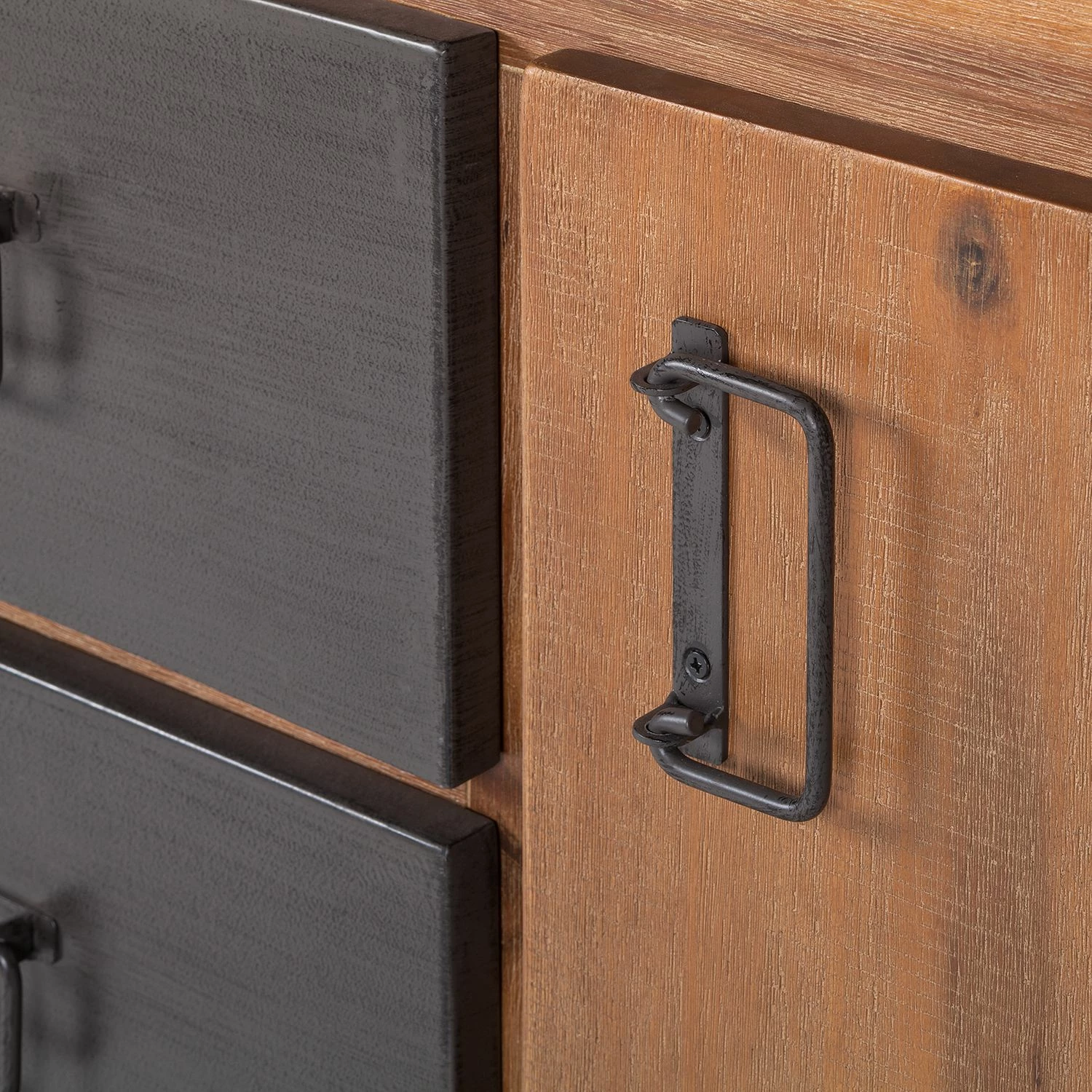 Ars manufacti Sideboard Manchester II - Akazie teilmassiv / Metall - Akazie / Anthrazit 10 Ars manufacti Sideboard Manchester II - Akazie teilmassiv / Metall - Akazie / Anthrazit – Bild 8