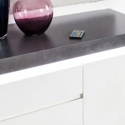 Fredriks Sideboard Namona III - Inkl. Beleuchtung - Beton Dekor / Weiß -Möbel Verkäufe 2024 sideboard namona iii inkl beleuchtung weiss anthrazit weiss anthrazit 4040336