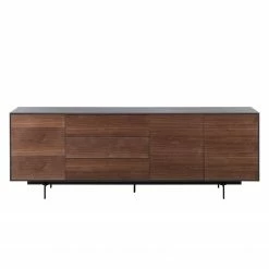 Eva Padberg Collection Sideboard Payara - Echtholzfurnier - Walnuss / Anthrazit -Möbel Verkäufe 2024 sideboard payara walnuss schwarz 4372568