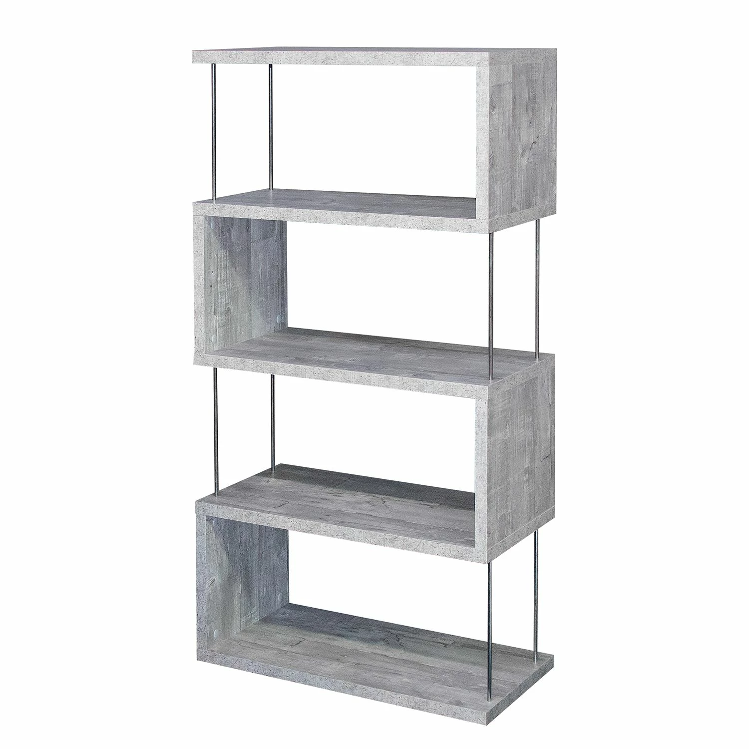 Mooved Standregal Leaf III - Beton Dekor 3 Mooved Standregal Leaf III - Beton Dekor