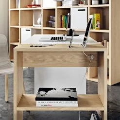 Temahome Schreibtisch Zoelen - Matt Weiß / Eiche -Möbel Verkäufe 2024 temahome buero 05 01 2017 4318664