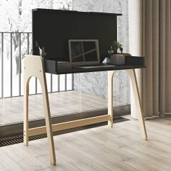 Temahome Schreibtisch Strömsund - Matt Schwarz / Eiche -Möbel Verkäufe 2024 temahome buero 05 01 2017 4318912