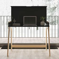 Temahome Schreibtisch Strömsund - Matt Schwarz / Eiche -Möbel Verkäufe 2024 temahome buero 05 01 2017 4318916