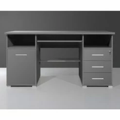 Germania Computertisch Suva - Tastaturauszug, abschließbare Schublade -Möbel Verkäufe 2024 top square suva schreibtisch anthrazit m ge ati suv ant 2