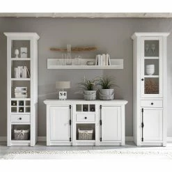 Maison Belfort Regal Geestland I - Pinie Weiß Dekor -Möbel Verkäufe 2024 wohnwand geestland ii 4 teilig pinie weiss dekor 4536072