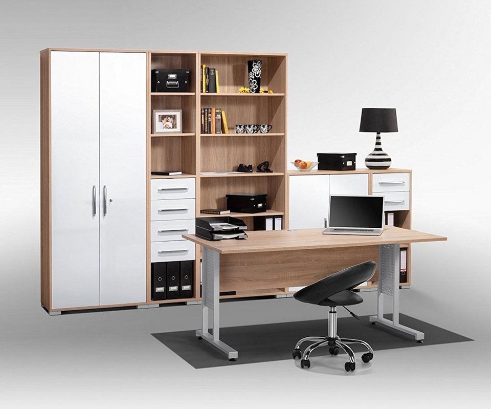 Tiernahrung Outlet Store -Möbel Verkäufe 2024 maja moebel bueromoebel set maja system 1200 in sonoma eiche weiss hochglanz
